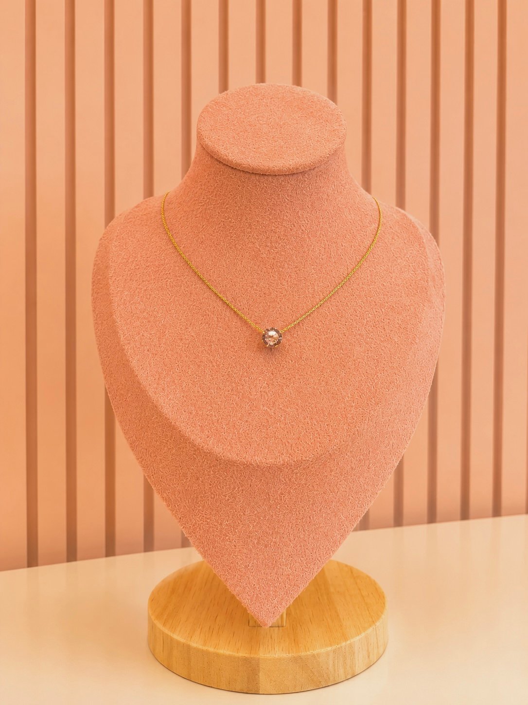 Silver & Pink Gold Necklace - Image 5
