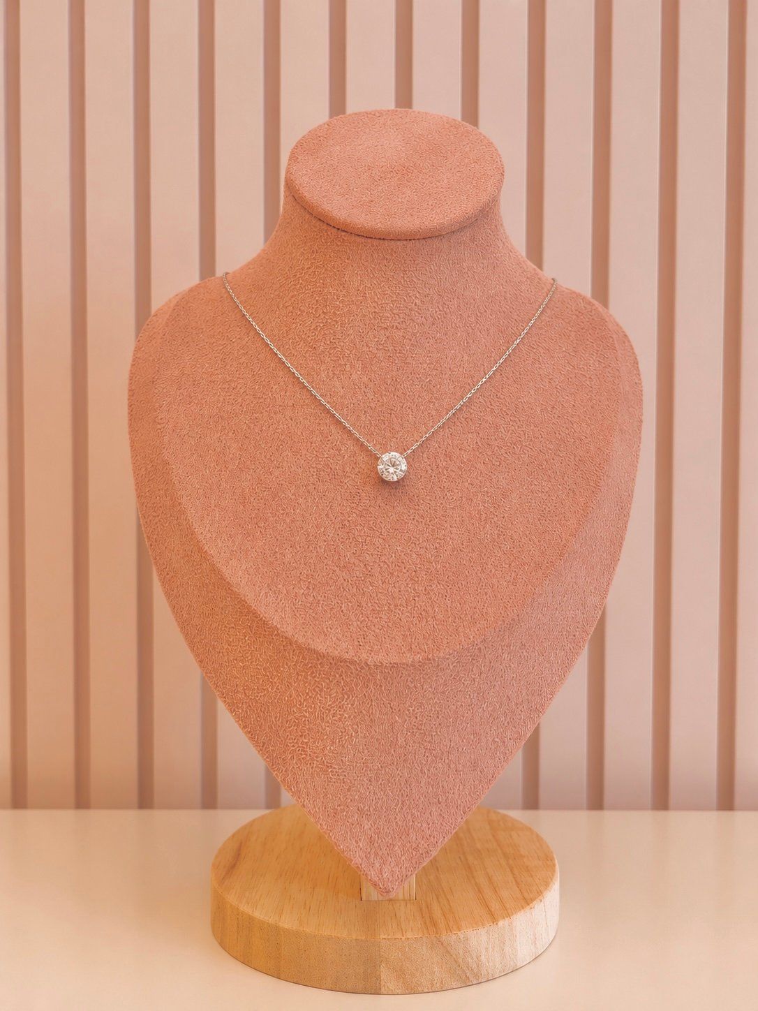 Silver & Pink Gold Necklace - Image 6