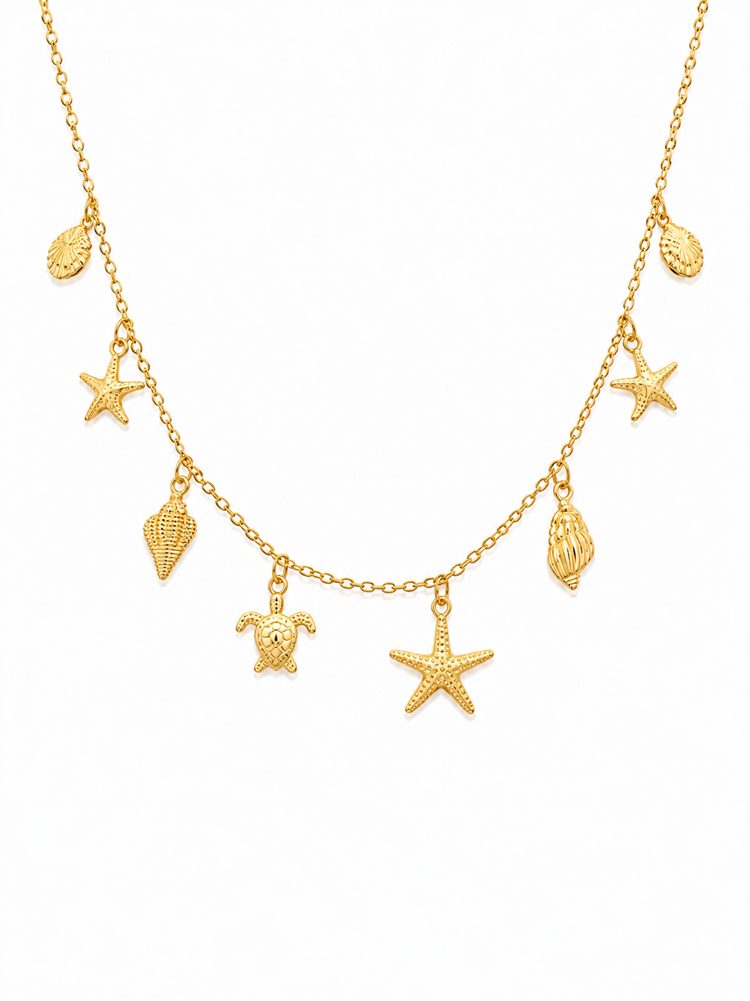 Sea Breeze Gold Necklace