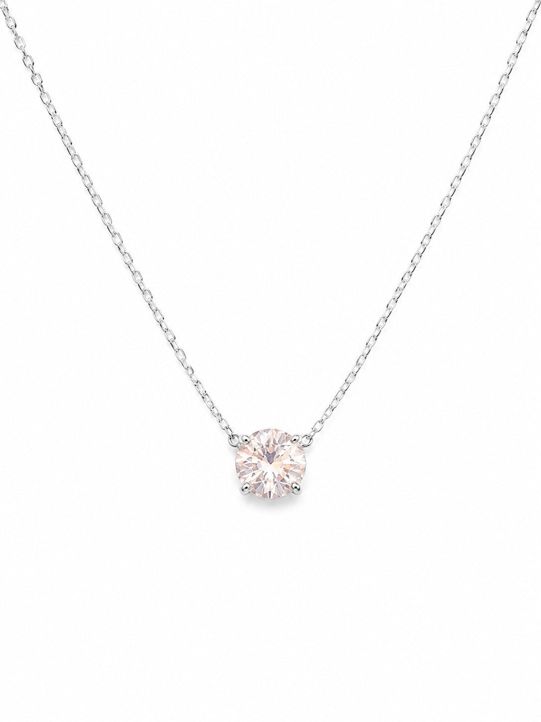 Silver & Pink Gold Necklace - Image 2