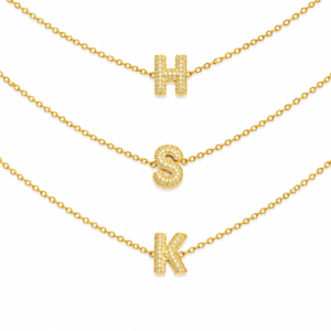 Initial Bubble Necklace