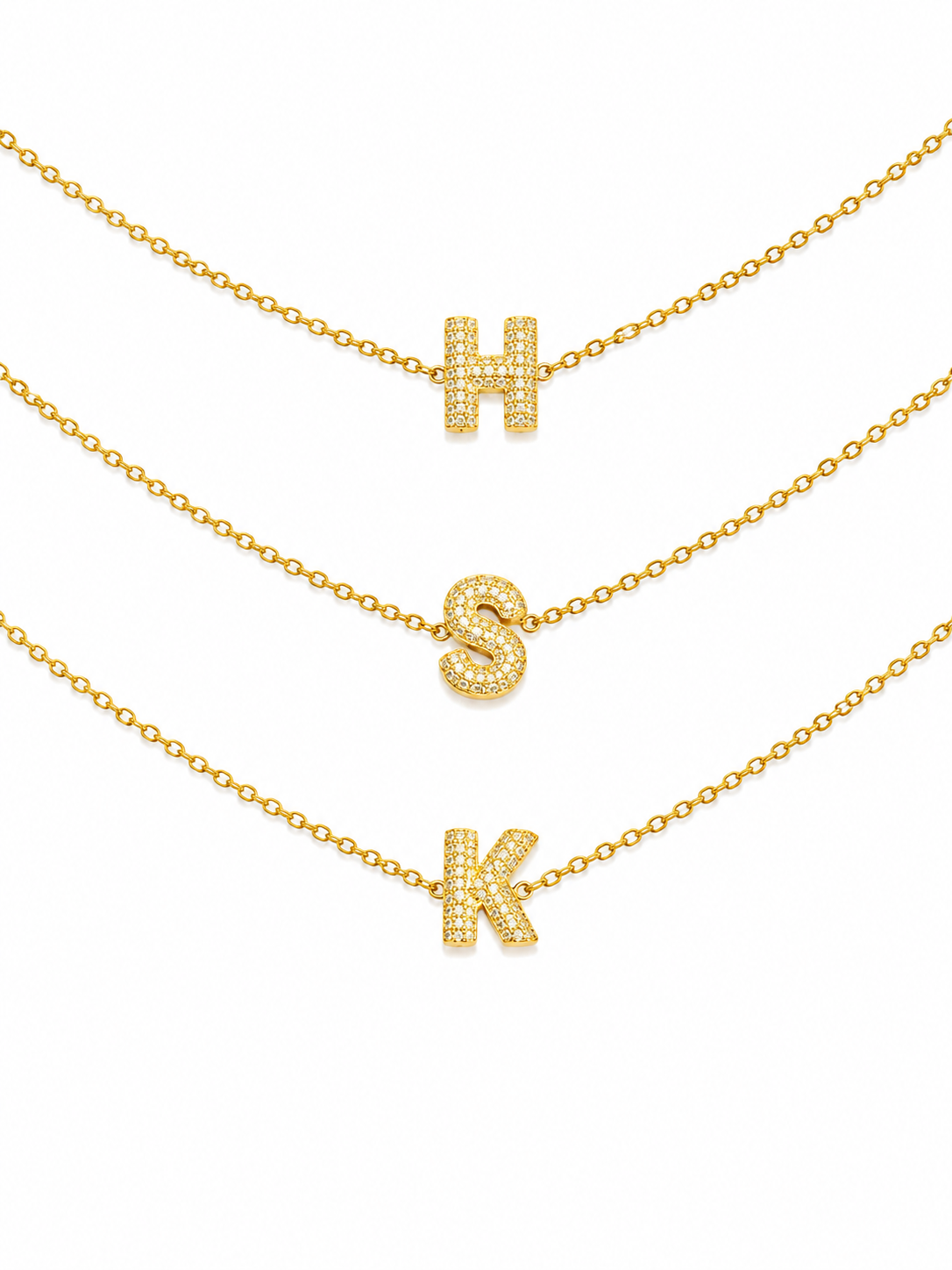 Initial Bubble Necklace