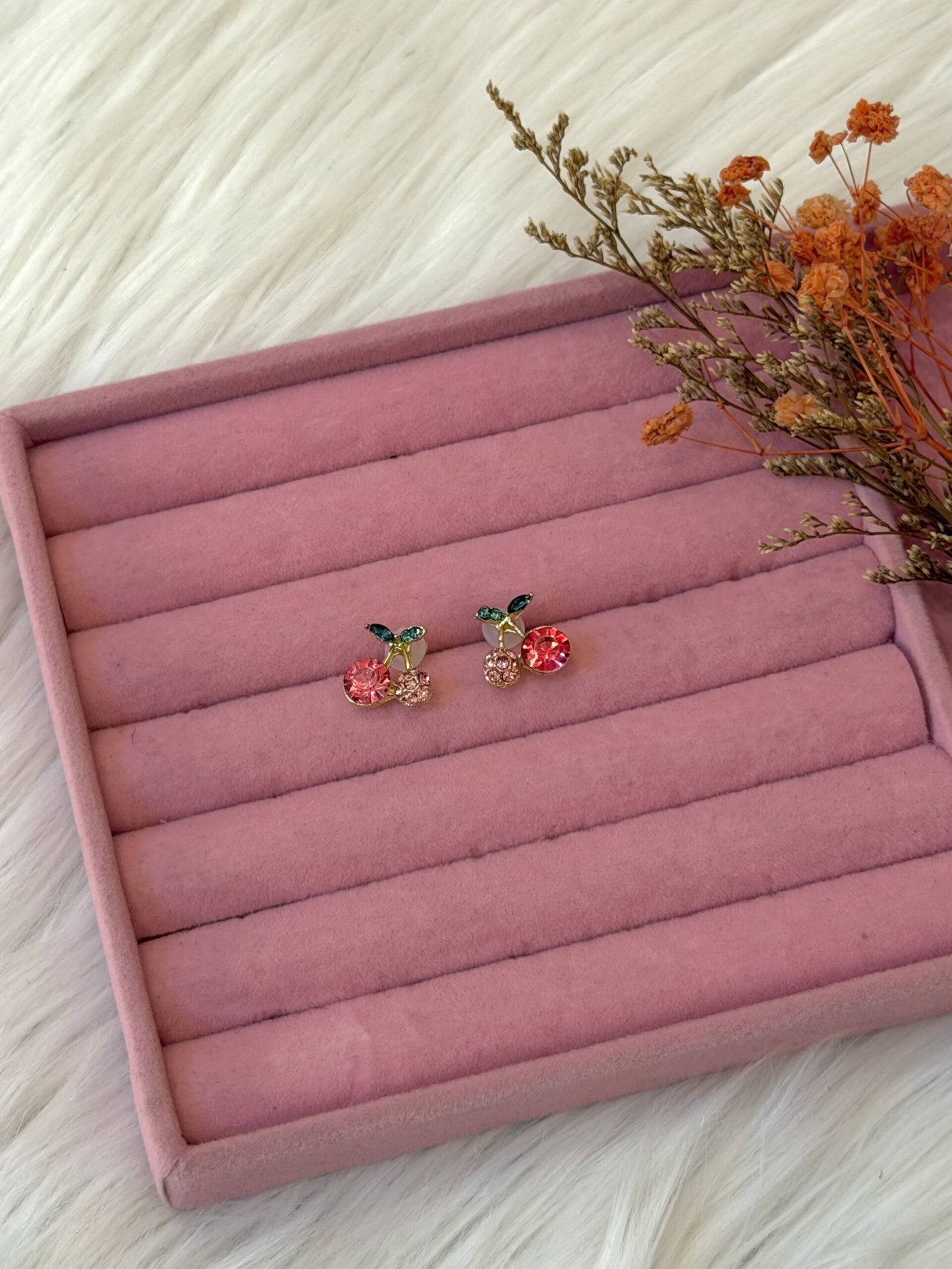 Cherry Studs Earrings - Image 2