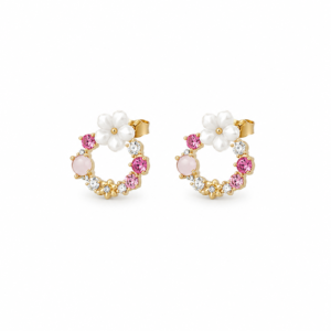 Multi Flower Studs Earrings