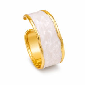 Candy Floss Chunk Handcuff (White Blue)