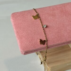 Starlit Butterfly Anklet