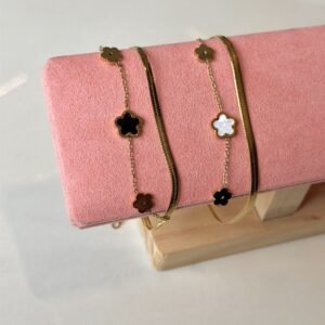 Twin Duo Bracelet (Black & White)