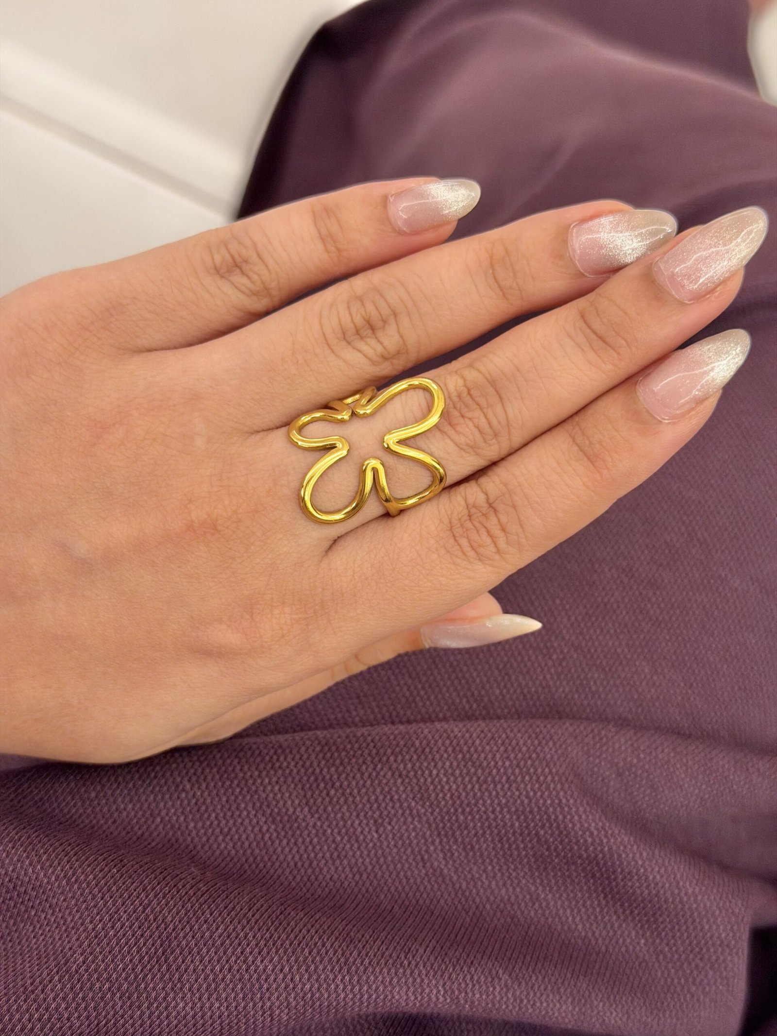 Fleur Gold Ring - Image 2