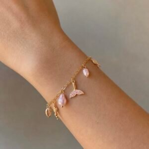 Pink Sea Charm Bracelet
