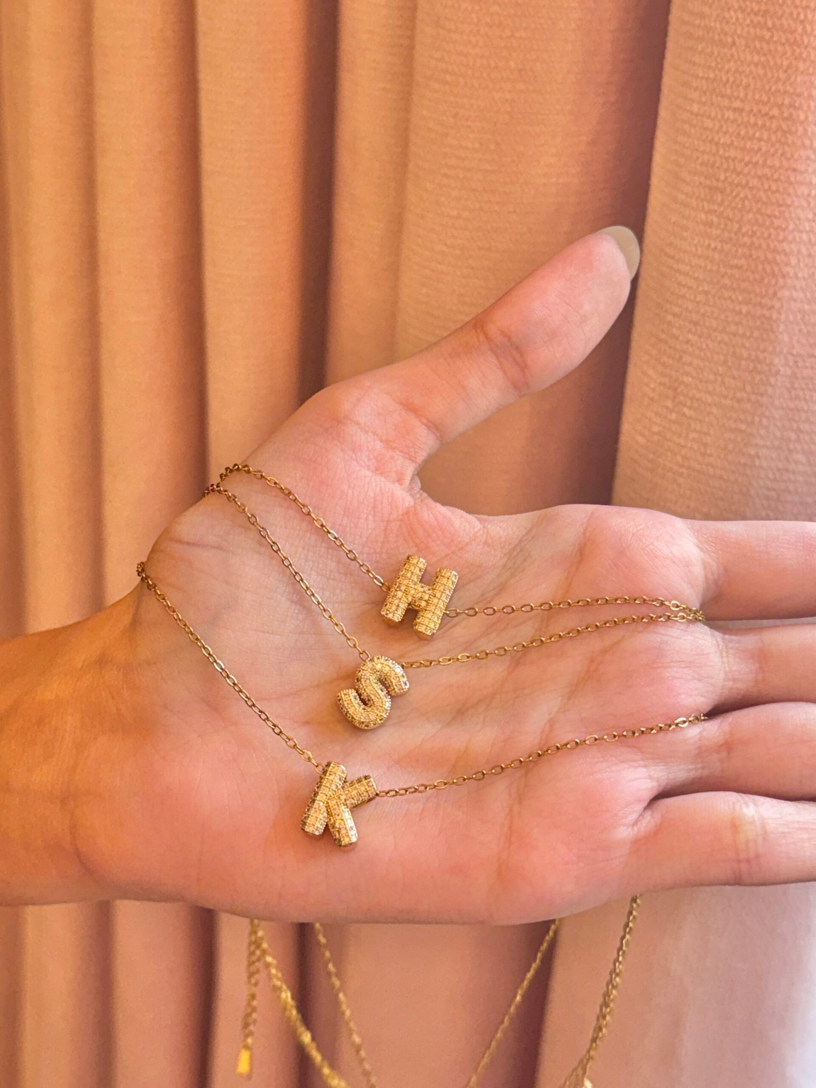 Initial Bubble Necklace - Image 3