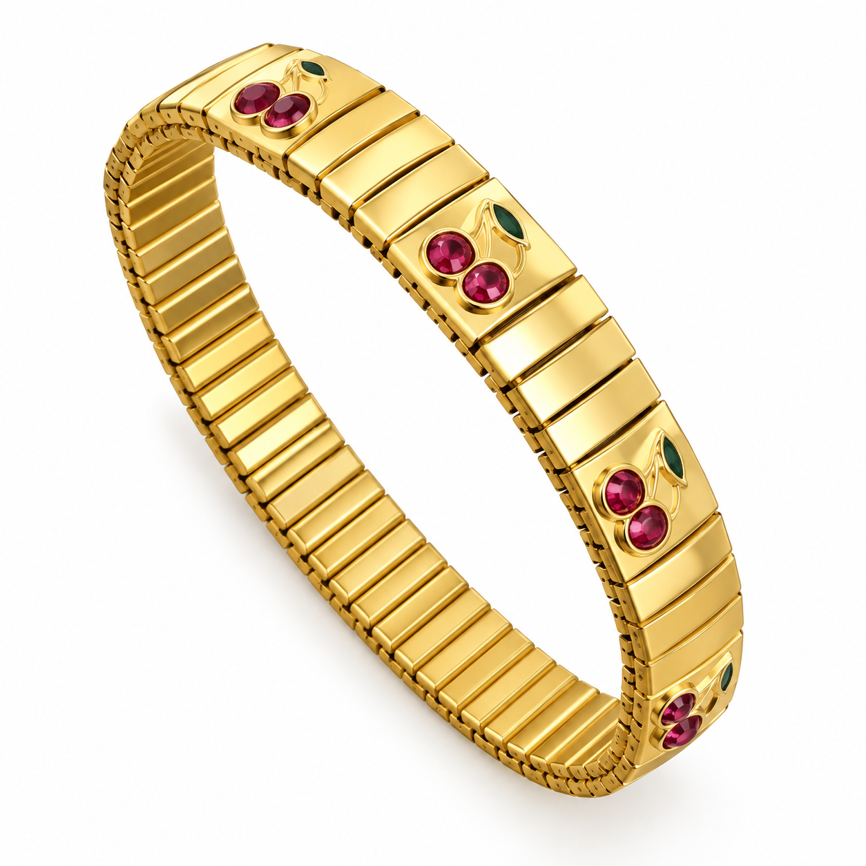 Red Cherry Elastic Bracelet